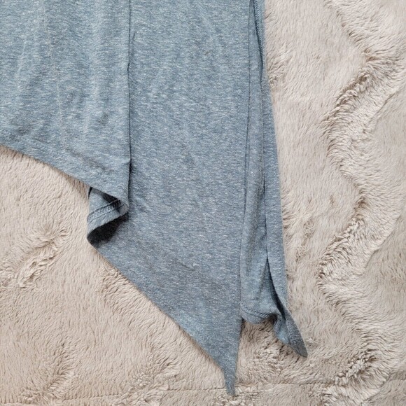 ✨️CL Foreign Exchange Cotton Blend Steel Blue Sleeveless Asymmetrical Tank Top S - Picture 6 of 11